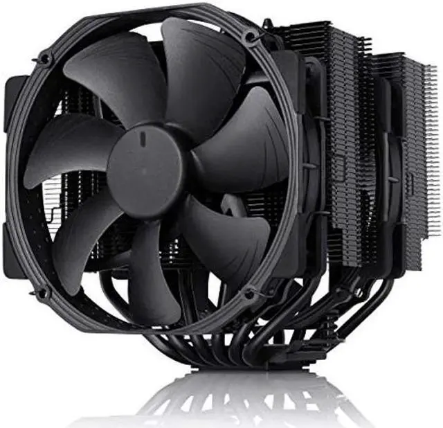 Alt view image 2 of 5 - Noctua NH-D15 chromax.Black CPU Cooler with NA-HC4 chromax.Black Heatsink Covers