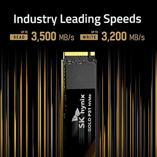 Alt view image 2 of 5 - SK hynix Gold P31 1TB PCIe NVMe Gen3 M.2 2280 Internal SSD, Up to 3500MB/S, Compact M.2 SSD Form Factor SSD, Internal Solid State Drive with 128-Layer NAND Flash