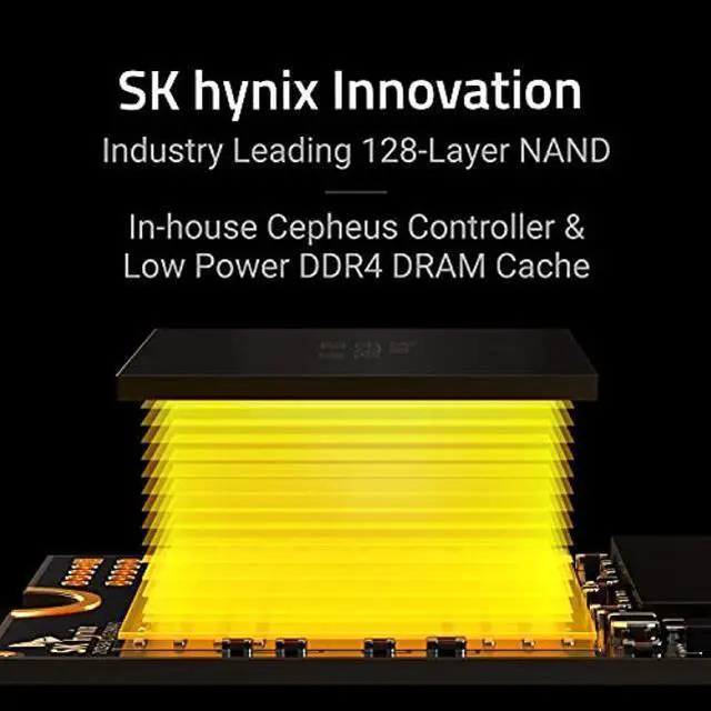 Alt view image 4 of 5 - SK hynix Gold P31 1TB PCIe NVMe Gen3 M.2 2280 Internal SSD, Up to 3500MB/S, Compact M.2 SSD Form Factor SSD, Internal Solid State Drive with 128-Layer NAND Flash