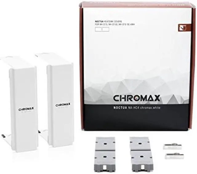 Alt view image 5 of 5 - Noctua NH-D15 chromax.Black CPU Cooler with NA-HC4 chromax.White Heatsink Covers