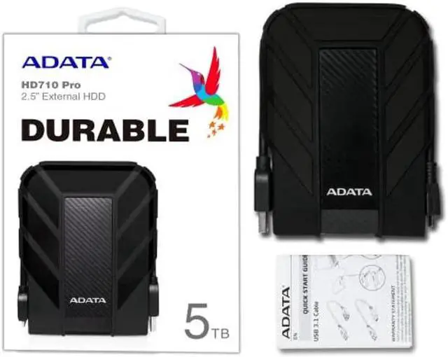 Alt view image 3 of 5 - ADATA HD710 Pro 5TB External Hard Drive (AHD710P-5TU31-CBK)