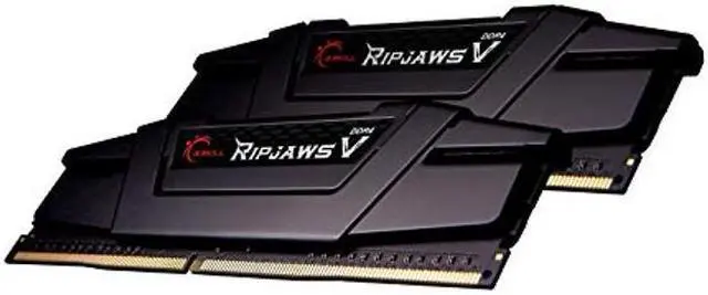 Alt view image 2 of 5 - G.SKILL Ripjaws V Series (Intel XMP) DDR4 RAM 32GB (2x16GB) 3600MT/s CL16-19-19-39 1.35V Desktop Computer Memory UDIMM - Black (F4-3600C16D-32GVKC)