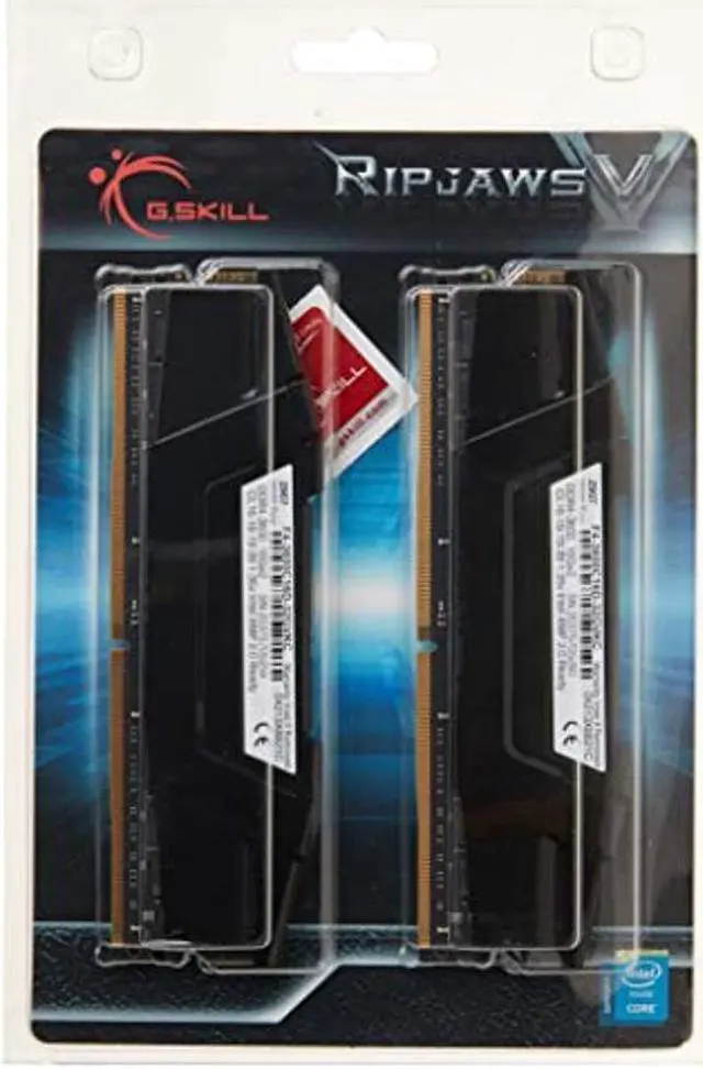 Alt view image 5 of 5 - G.SKILL Ripjaws V Series (Intel XMP) DDR4 RAM 32GB (2x16GB) 3600MT/s CL16-19-19-39 1.35V Desktop Computer Memory UDIMM - Black (F4-3600C16D-32GVKC)