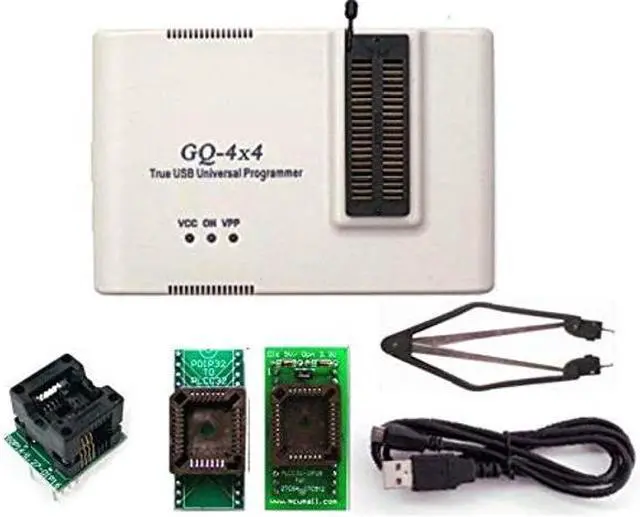 Main image of PRG-056 MCUmall Canada Made GQ Brand True USB GQ-4X V4 (GQ-4X4) W25Q256 Universal Chip Device Programmer EPROM Flash PIC BIOS AVR Full Pack