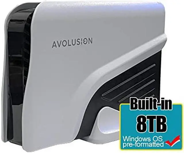 Alt view image 2 of 5 - Avolusion PRO-Z Series 8TB USB 3.0 External Hard Drive for WindowsOS Desktop PC/Laptop (White) - 2 Year Warranty