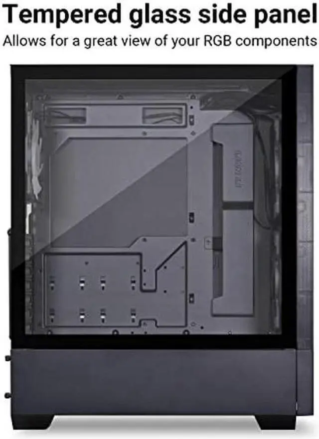 Alt view image 4 of 5 - LIAN LI High Airflow ATX PC Case, RGB Gaming Computer Case, Mesh Front Panel Mid-Tower Chassis w/ 3 ARGB PWM Fans Pre-Installed, USB Type-C Port, Tempered Glass Side Panel (LANCOOL 205 MESH C, Black)