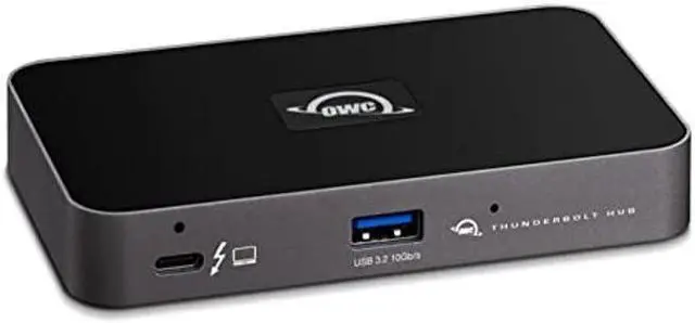 Main image of OWC Thunderbolt Hub, 5 Port, Compatible with M1 Macs, Thunderbolt 3 Equipped Macs, and Thunderbolt 4 PCs, (OWCTB4HUB5P)