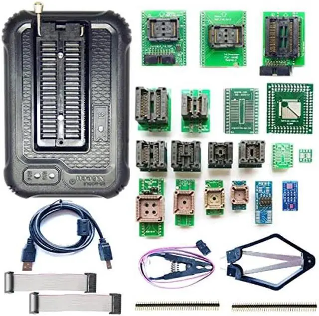 Main image of SETCTOP xgecu TL866II Plus Upgraded Xgecu T48 Programmer 19 Adapter Socket IC tl866 3G nand nor Flash 24 93 25 mcu Bios EPROM AVR chip eprom Programmer