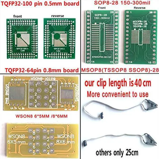 Alt view image 5 of 5 - SETCTOP xgecu TL866II Plus Upgraded Xgecu T48 Programmer 19 Adapter Socket IC tl866 3G nand nor Flash 24 93 25 mcu Bios EPROM AVR chip eprom Programmer