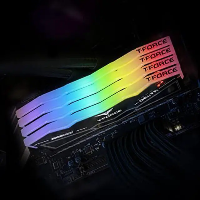 Alt view image 3 of 5 - TEAMGROUP T-Force Delta RGB DDR5 Ram 32GB (2x16GB) 6000MHz PC5-48000 CL38 Desktop Memory Module Ram for 600 700 Series Chipset XMP 3.0 Ready Black - FF3D532G6000HC38ADC01