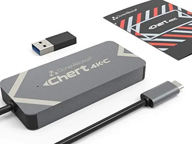 Alt view image 4 of 5 - ClonerAlliance Chert 4KC, HDMI to USB-C Video Capture Dongle, Ultra Low Latency, Play Game Consoles on Laptop, Driver Free, 4K Input Supported.