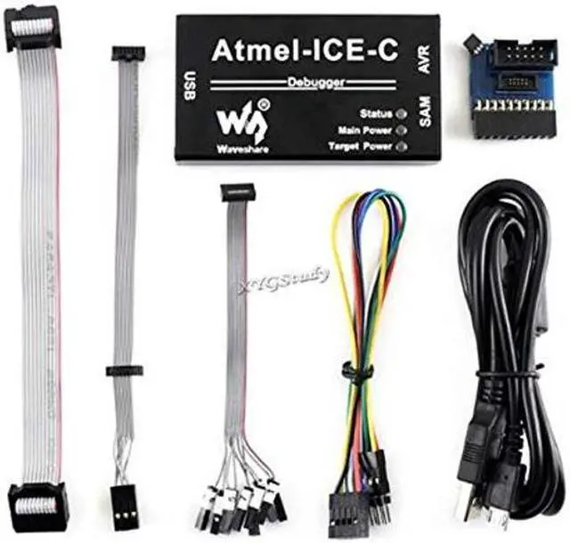 Main image of Compatible Powerful Atmel-ICE MCU AVR SAM Xmega Programmer Debugger On-chip Debug Supports JTAG aWire PDI debugWIRE SWD TPI SPI Interface Original ATMEL-ICE-PCBA Inside @XYGStudy