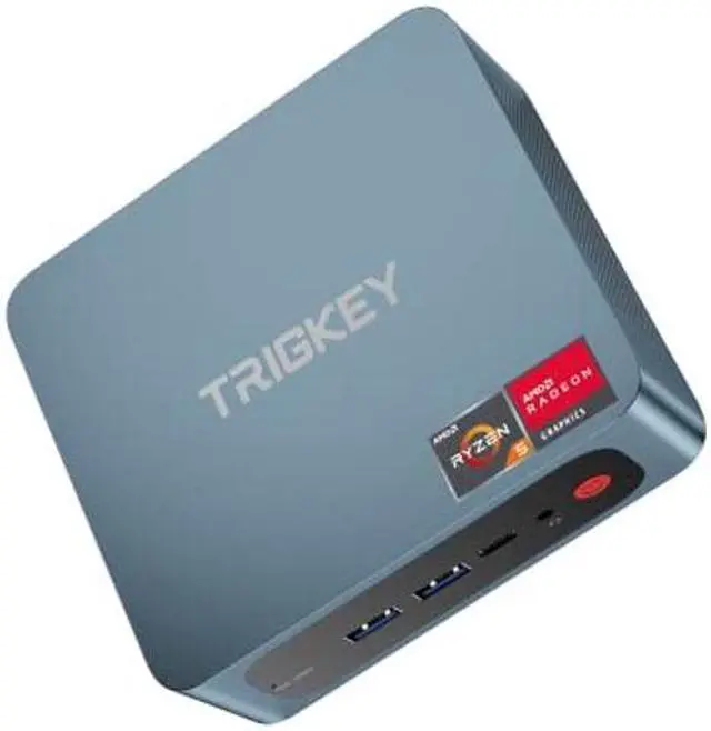 TRIGKEY Ryzen 5 Mini PC 6 Core 12 Thread Mini Computer W11 Desktop