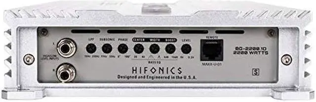Alt view image 2 of 3 - Hifonics BG-2200.1D Brutus Gamma 2200 Watt Mono Car Audio Amplifier Class D Amp