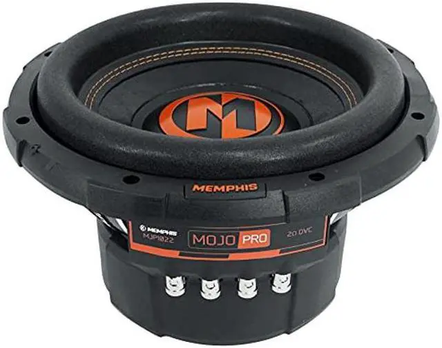 Alt view image 3 of 5 - Memphis Audio MJP1022 10 in 1500 Watt MOJO Pro Car Audio Subwoofer DVC 2 ohm Sub, Black