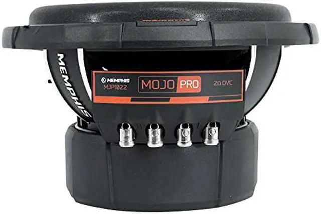 Alt view image 4 of 5 - Memphis Audio MJP1022 10 in 1500 Watt MOJO Pro Car Audio Subwoofer DVC 2 ohm Sub, Black