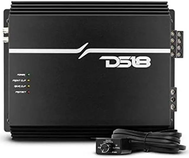 Main image of DS18 EXL-P800X4 Korean 4-Channel Full Range Car Audio Amplifier Competition Grade Class AB MOSFET Amp 800 Watts Rms - Remote BASS Knob Included