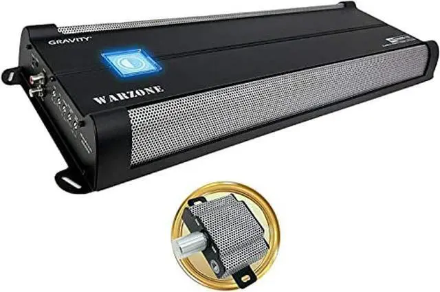 Alt view image 2 of 5 - Gravity 6000.1D Class D Car Audio Amplifier - 3000 Watts True RMS @ 1 Ohm Max Power at 6000W, 1/2/4 Ohm Stable, Digital, Monoblock, Mosfet Power Supply, Great for Subwoofers