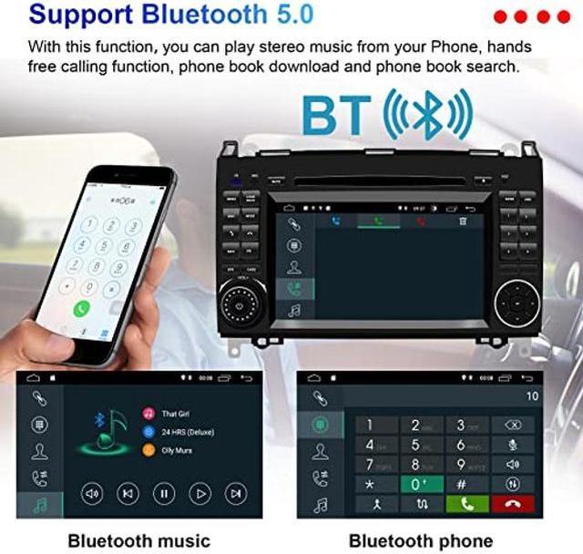 9'' Wireless Carplay Android 12 AutoRadio Navi GPS für Mercedes A/B Kl