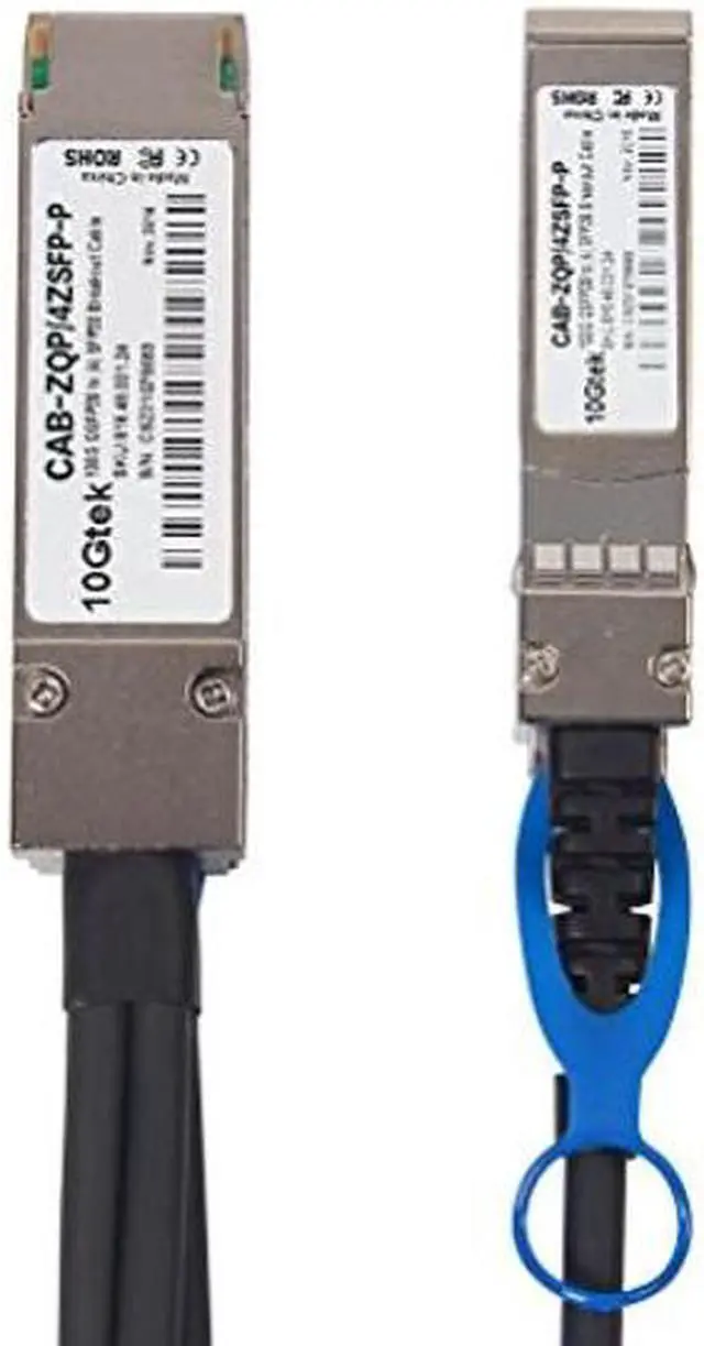 Alt view image 2 of 5 - 100G QSFP28 to 4X 25G SFP28 Breakout DAC Passive Direct Attach Copper Twinax Cable for Juniper JNP-100G-4X25G-2M, 2-Meter(6.5ft)
