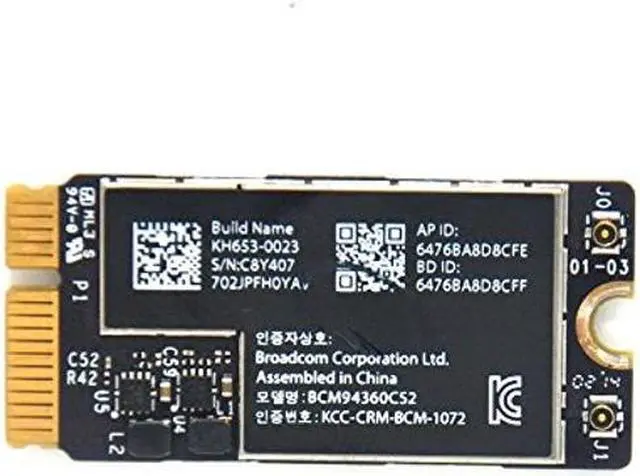 Main image of Pardarsey BCM94360CS2 WiFi Bluetooth Airport Wireless Card Replacement for MacBook Air 11" A1465 (2013, 2014, 2015) 13" A1466 (2013, 2014, 2015, 2017) (661-7465, 661-7481, 653-0023)