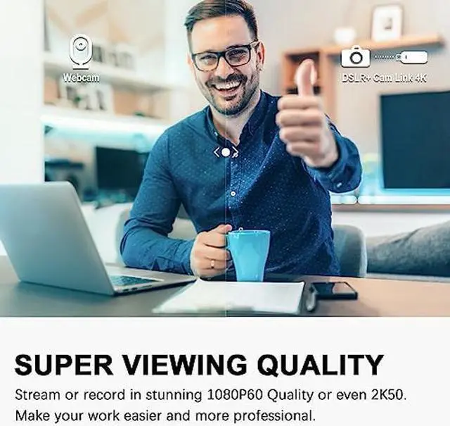 Alt view image 4 of 5 - Cam Link 4K HDMI Video Capture Card, External Camera Capture Card for DSLR, Camcorder, Action cam as Webcam, USB 3.0 2K50/1080P 60FPS Video Recorder, Capture Card for Streaming on OBS/Zoom,Windows/MAC