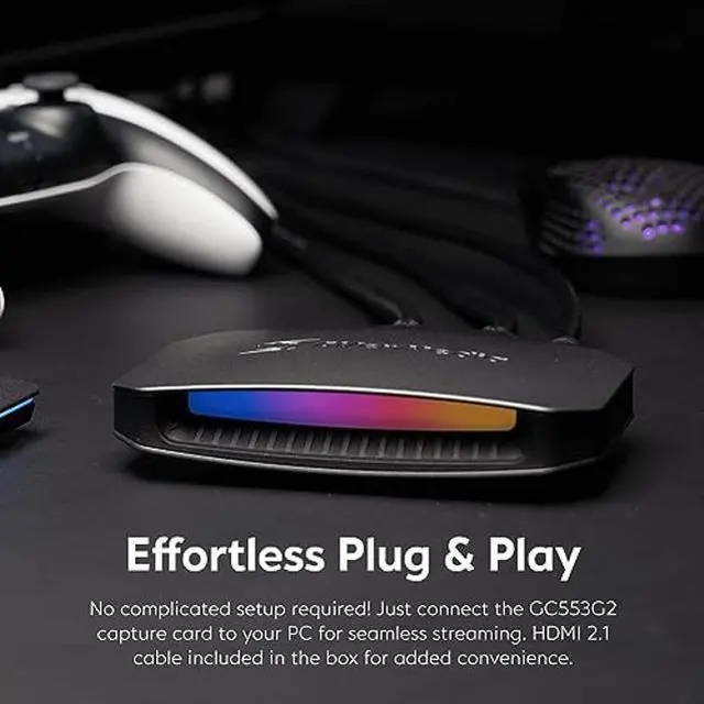 Alt view image 4 of 5 - AVerMedia HDMI Capture Card 2.1 for Streaming and Gaming, VRR Support and HDR 4K Capture Card for Xbox Series x/s, PS5, Xbox One, PS4, Nintendo Switch-GC553G2 Live Gamer Ultra 2.1