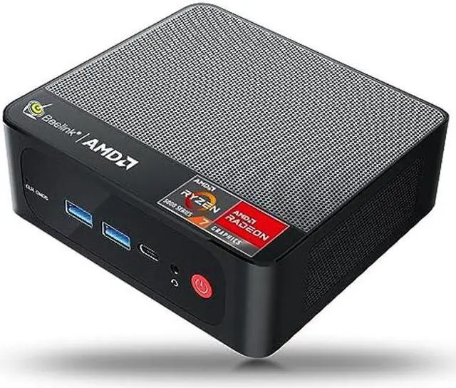 Main image of Beelink SER5 Mini PC,AMD Ryzen 7 5700U Processor,up to 4.3 GHz(8C/16T),Mini Computer with 16G DDR4 RAM/500GB M.2 2280 NVMe SSD,4K FPS/WiFi 6/BT5.2/Triple Display/Support Auto Power On