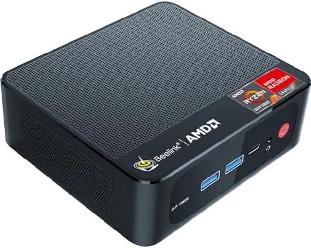 Main image of Beelink SER5 Mini PC,Ryzen 7 5700U(8C/16T,up to 4.3GHz)Mini Computer,16GB DDR4 RAM 500GB M.2 PCIe3.0 SSD Mini Desktop Computers,Micro PC Support 4K Triple Displays,WiFi6/BT5.2/USB3.2/Home/Office/Game