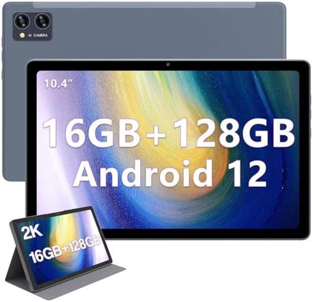 Android 12 Tablet 10.4 Inch 2K FHD Tablets, 16GB+128GB+1TB Octa-Core 2.0Ghz  CPU Tablet PC, 2000 * 1200 IPS, 2.4G/5G WiFi BT, 5+13MP Dual Camera, 