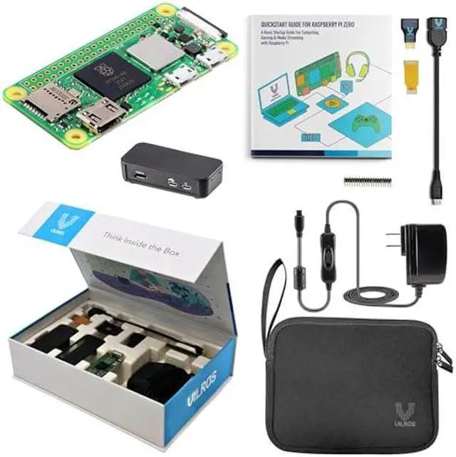 Main image of Vilros Raspberry Pi Zero 2 W Basic Starter Kit with Aluminum Alloy Multi-Purpose Case -Incudes Pi Zero 2 W Board, Multi Use Case, Power Supply, HDMI-USB Adapters and More