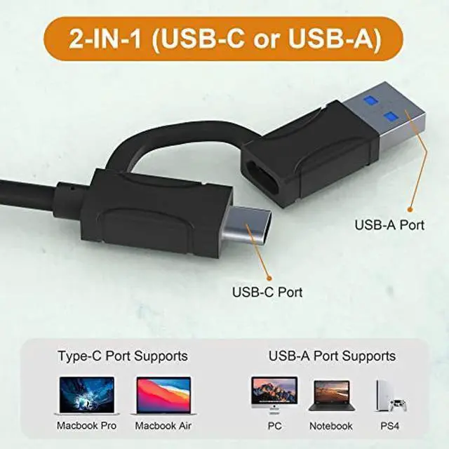 Alt view image 2 of 3 - XQD SD Card Reader, USB USB-C to XQD SD Card Reader Adapter, Support Sony G/M Series, Lexar 2933x/1400x USB Mark XQD Card, SD/SDHC Card