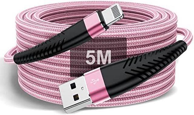 Extra Long iPhone Charger Cable 15 ft/5M,[Apple MFi Certified] USB to  Lightning Cable15 ft, iPhone Fast Charging Cord for Apple iPhone