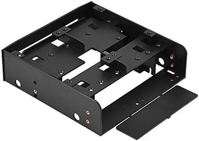 Alt view image 2 of 5 - 5.25" to 2.5" / 3.5" Floppydrive Mounting Bracket,Compatible with Standard 5.25" Bay of PC,Multifunctional Combination