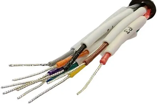 Alt view image 3 of 5 - Compucableplususa.com Best Industrial Serial DB9 D-Sub 9 Pin Male RS232 Serial Cable with Bare Wire - 28 AWG with Black PVC Jacket (Male, 10 Feet)