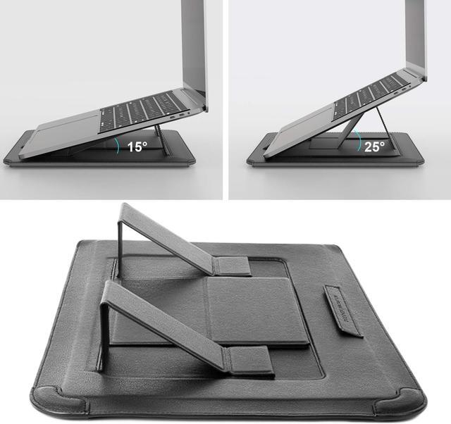 Alt view image 3 of 5 - Nillkin Laptop Sleeve for MacBook Air M4(2025)/Pro 13/MacBook Air 13 inch, MacBook Air Sleeve with Laptop Stand and Mouse Pad, Case Bag for 13-14 inch MacBook, ASUS, Dell, HP, Grey