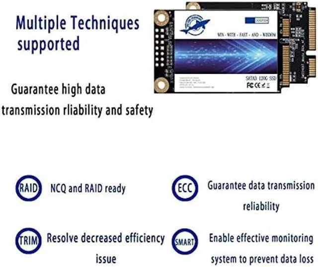Alt view image 4 of 5 - Dogfish Msata 512GB Internal Solid State Drive Mini Sata SSD Disk Drive High Performance Hard Drive for Desktop Laptop Notebook (MSATA, 512GB)