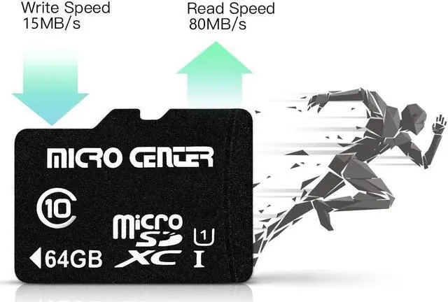 Alt view image 3 of 5 - INLAND Micro Center SuperSpeed 5 Pack 64GB USB 3.0 Flash Drive+2 Pack 64GB Class 10 MicroSDXC Flash Memory Card