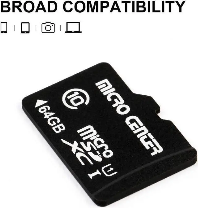 Alt view image 4 of 5 - INLAND Micro Center SuperSpeed 5 Pack 64GB USB 3.0 Flash Drive+2 Pack 64GB Class 10 MicroSDXC Flash Memory Card
