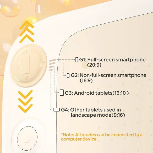 Alt view image 4 of 5 - UGEE Q6 Drawing Tablet for Android Phone, Graphic Tablet with 6Hot Keys, 6.5x4 Portable Writing Tablet Adjustable Drawing Mode, Drawing Pad with 16K Levels Battery-Free Stylus for Mac/Windows/Chrome