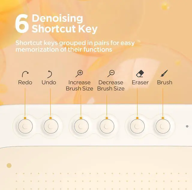 Alt view image 2 of 5 - UGEE Q6 Drawing Tablet for Android Phone, Graphic Tablet with 6Hot Keys, 6.5x4 Portable Writing Tablet Adjustable Drawing Mode, Drawing Pad with 16K Levels Battery-Free Stylus for Mac/Windows/Chrome