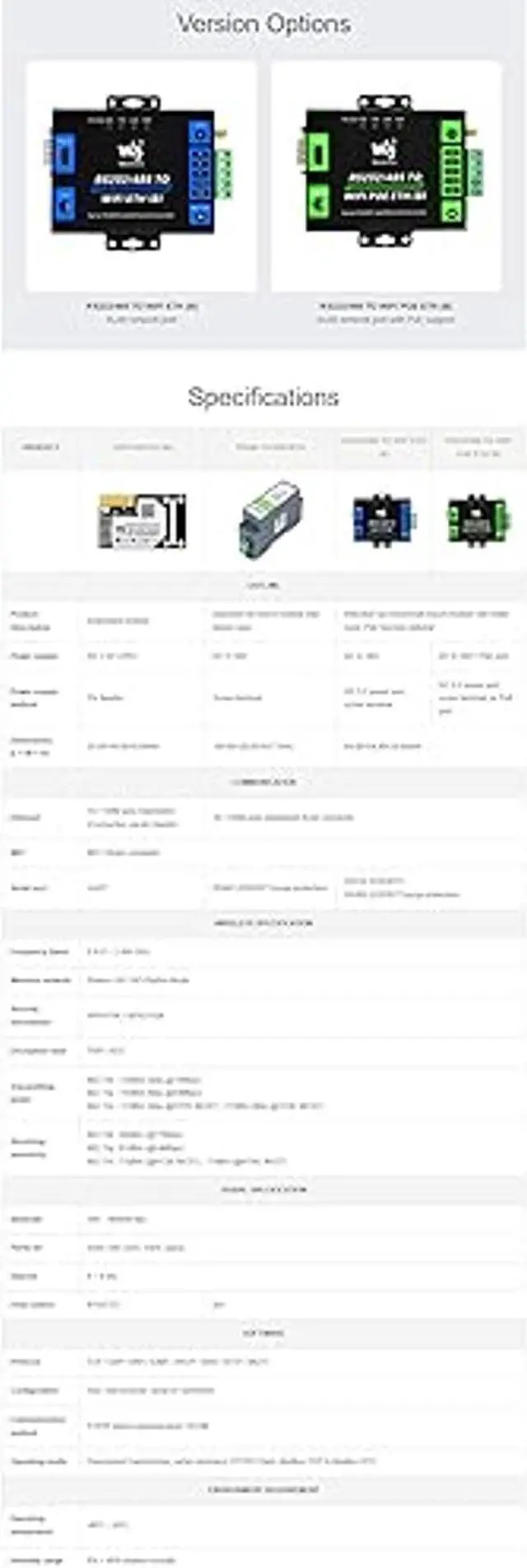 Alt view image 5 of 5 - Coolwell Industrial Grade RS232/485 to WiFi POE Ethernet Serial Server 6t Modbus Gateway MQTT Gateway Metal Case