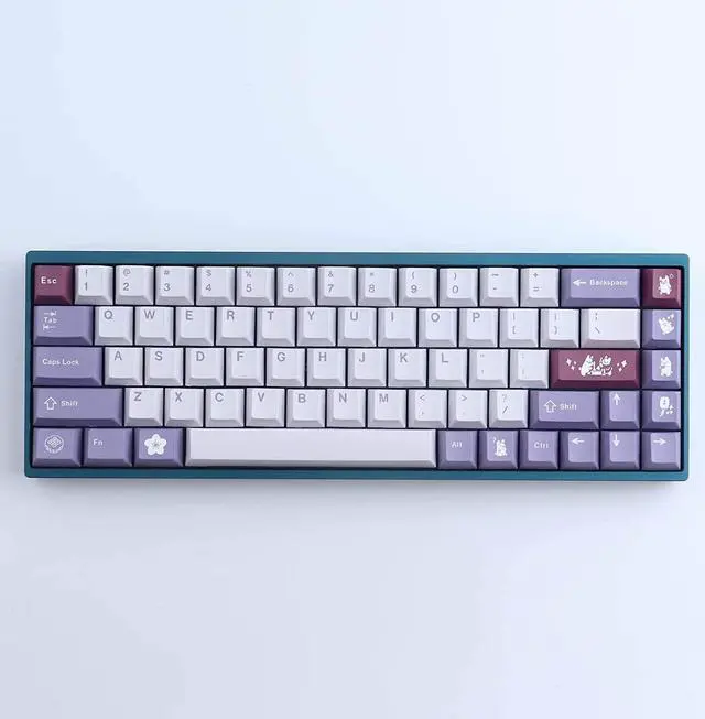 Alt view image 3 of 5 - JOMKIZ PBT Keycaps, Cherry Profile Keycaps 134 Keys Rabbit Dye Sublimation with 7U Spacebar Japanese Keycap Set for Cherry MX Switches US Layout Mechanical Keyboards