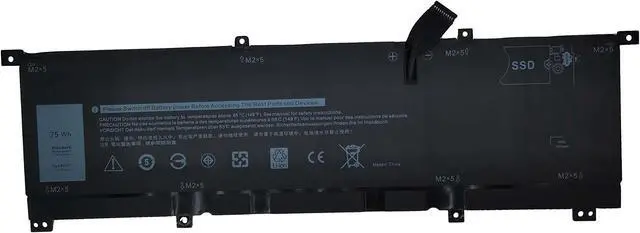 Alt view image 5 of 5 - Fully. 8N0T7 Replacement Battery Compatible with Dell XPS 15 9575 Precision 5530 2-in-1 Series Notebook 8NOT7 TMFYT 0TMFYT - 75Wh 11.4V