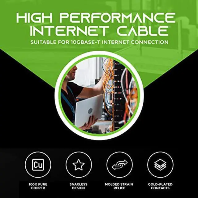 Alt view image 2 of 5 - GearIT Cat 6 Ethernet Cable 1 ft (24-Pack) - Cat6 Patch Cable, Cat 6 Patch Cable, Cat6 Cable, Cat 6 Cable, Cat6 Ethernet Cable, Network Cable, Internet Cable - Orange 1 Foot
