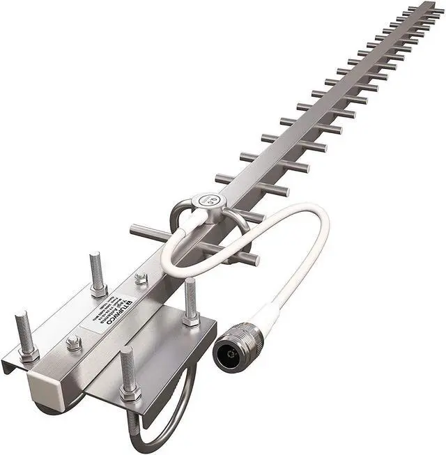 Main image of Tupavco TP513 Yagi WiFi Antenna 2.4GHz (17dBi) Outdoor Directional Signal (H:25° V:24°) Long Distance Range (High-Gain Weatherproof) Wireless Network (Pole Mount) N-Female Pigtail Connector