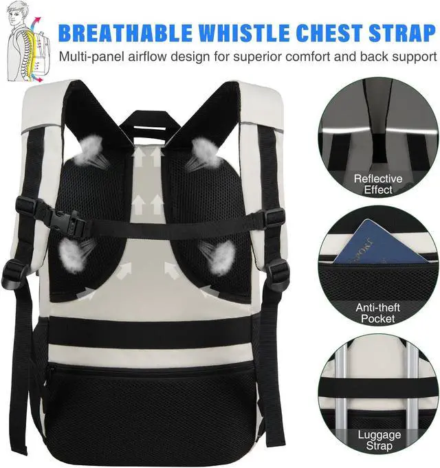 Alt view image 5 of 5 - YAMTION School Book Bag for Teen Girls and Boys Unisex Laptop Bookbag Backpack with USB for High School College Students