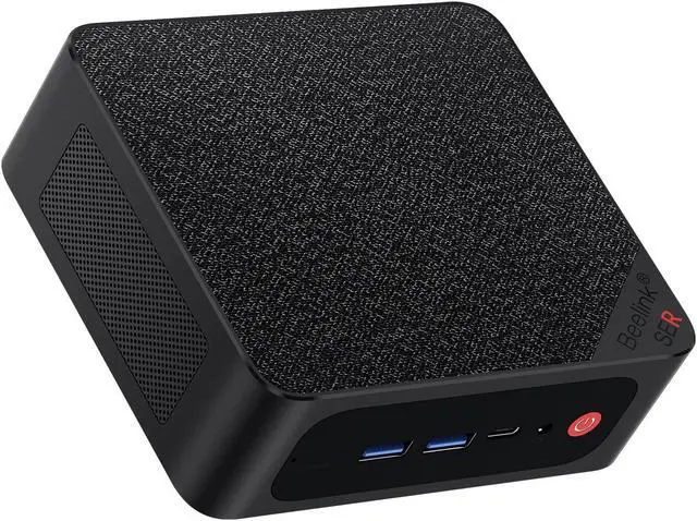 Main image of Beelink SER5 Mini PC with AMD Ryzen 7 5800H(up to 4.4GHz) 32GB DDR4 500GB NVMe SSD, 4K HD Triple Display HDMI/Type-C, WiFi 6