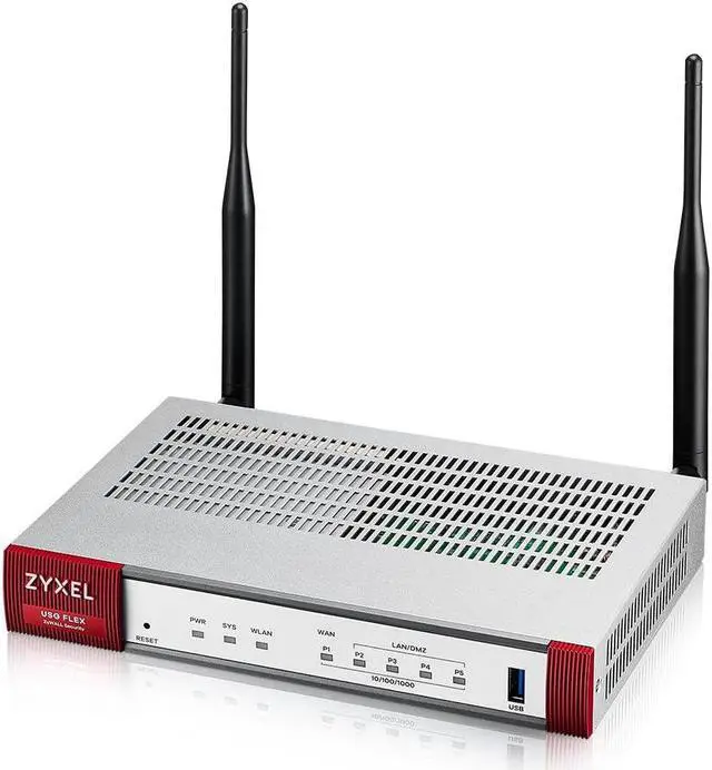 Main image of Zyxel USGFLEX100AX ZyWALL Cyber Security Firewall | 1-Year UTM Security Pack | VPN | WiFi 6 | Business Class | Up to 40 Users | Nebula Cloud Option