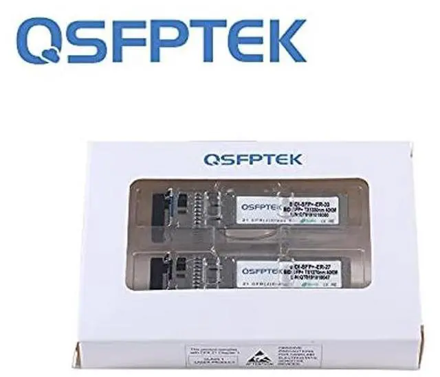 Alt view image 4 of 5 - QSFPTEK 10G SFP+ Bidi Transceivers, 10Gbe Mini gbic Fiber Network LC Single-Mode Module for Cisco SFP-10G-BX80U-I (1490nm-TX/1550nm-RX), SFP-10G-BX80D-I (1550nm-TX/1490nm-RX), 80KM, with DDM, 1 Pair